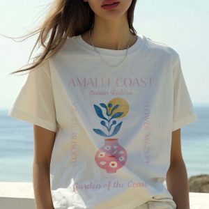 Amalfi Coast Flower Market Graphic Tee