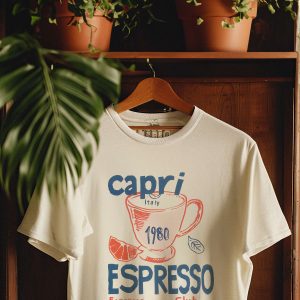 Capri Italy Espresso Club 1980 Graphic Tee